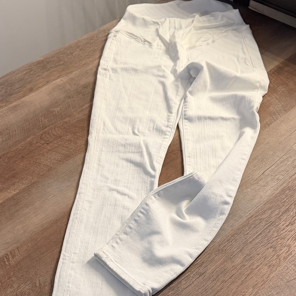 Maternity J. Crew White Straight Leg Women’s